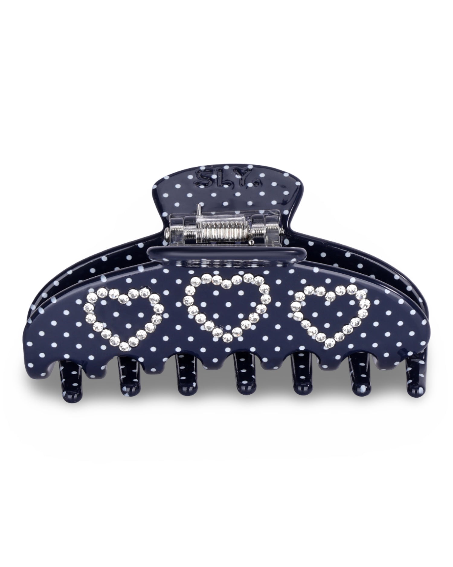 Midnight Hearts Hair Clip