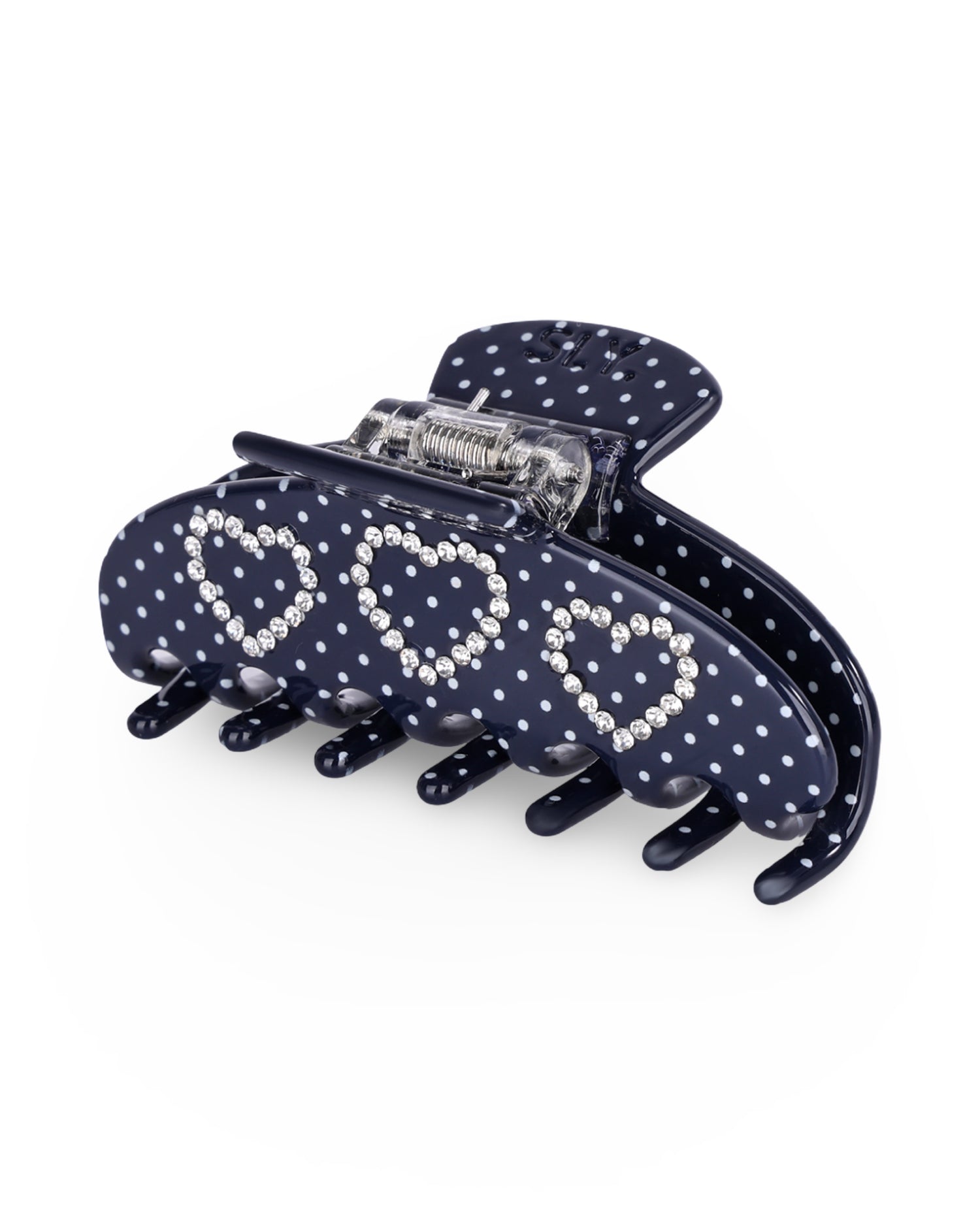 Midnight Hearts Hair Clip